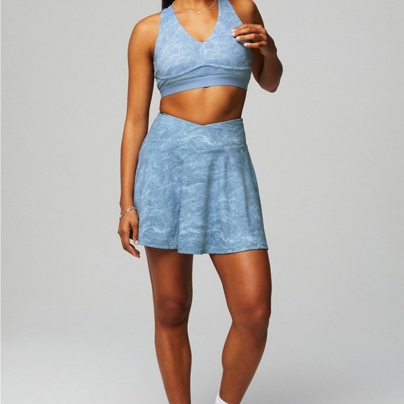 Fabletics ALL DAY EVERY DAY LOW IMPACT BRASOFT BLUE STONE MARBLE - Picture 4 of 9